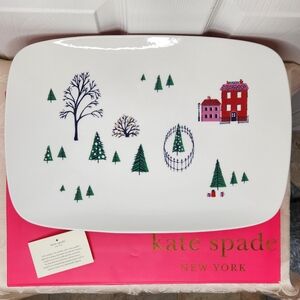 Kate Spade Lenox Arbor Village Oblong Platter NWT